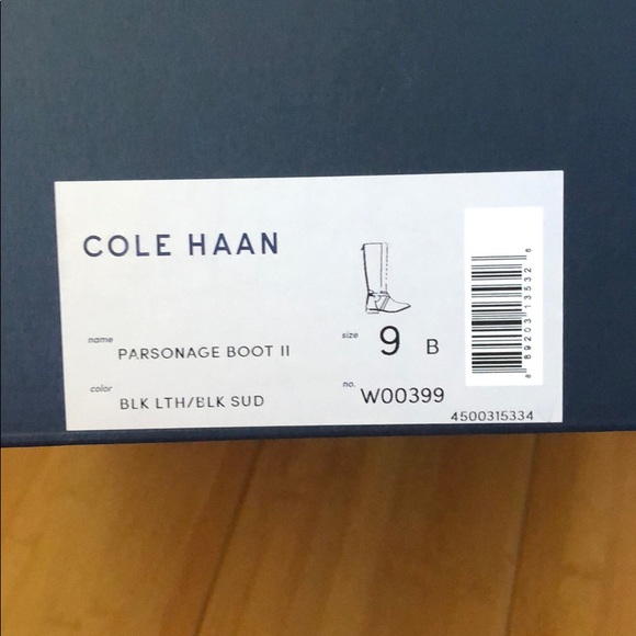 Cole Haan - black calf high boots - Picture 4 of 4